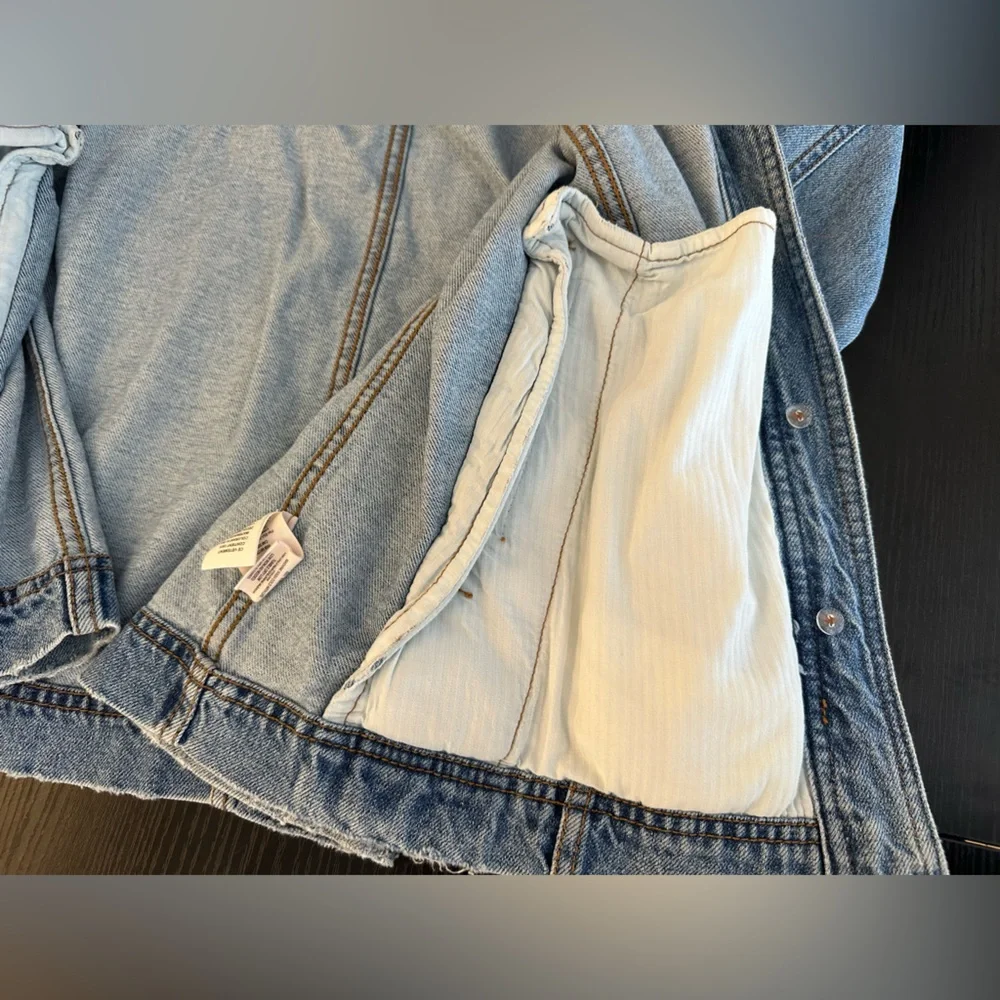 Free People Light Blue Denim Jacket - Picture 5 of 7